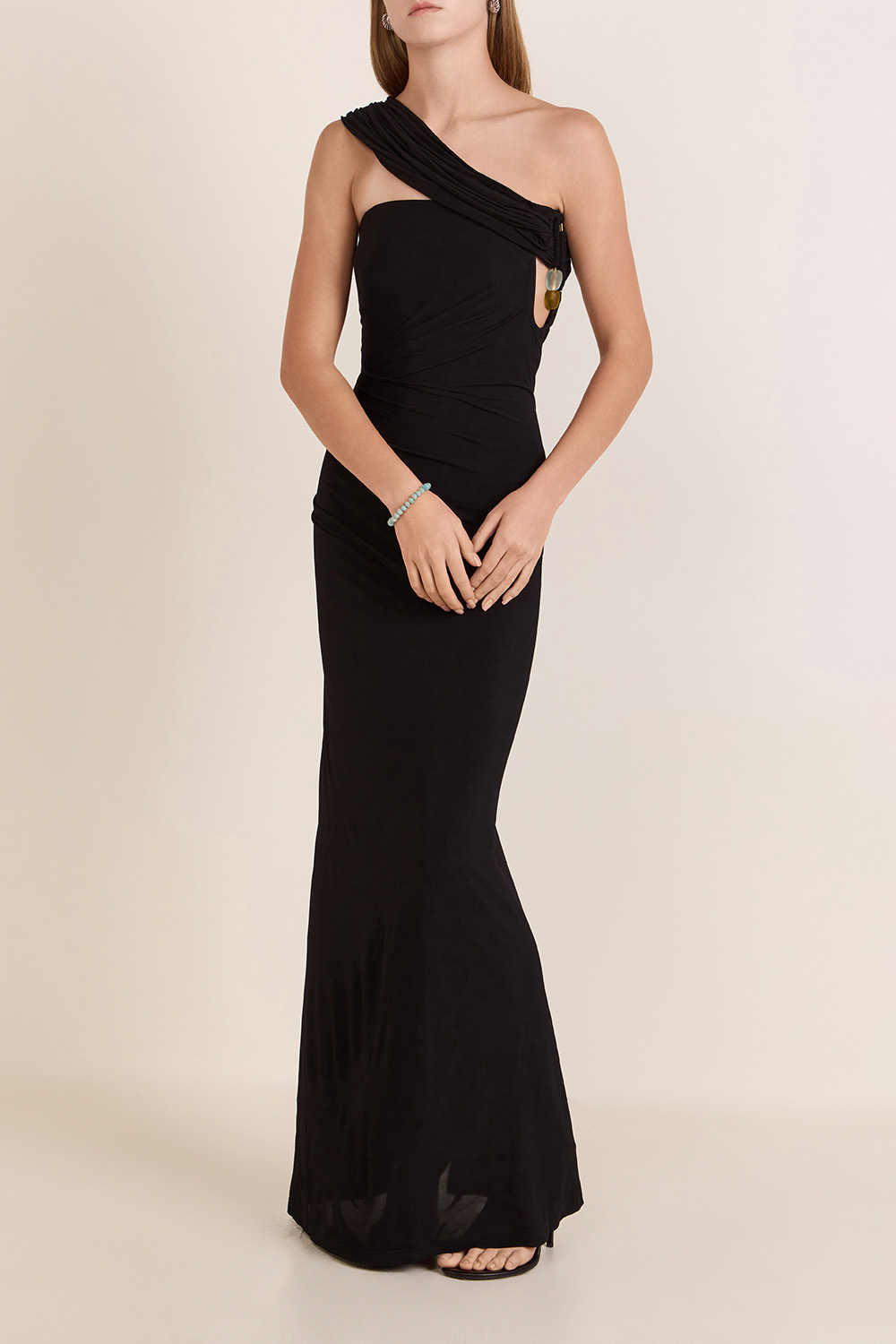 שמלת מקסי כתף אחת